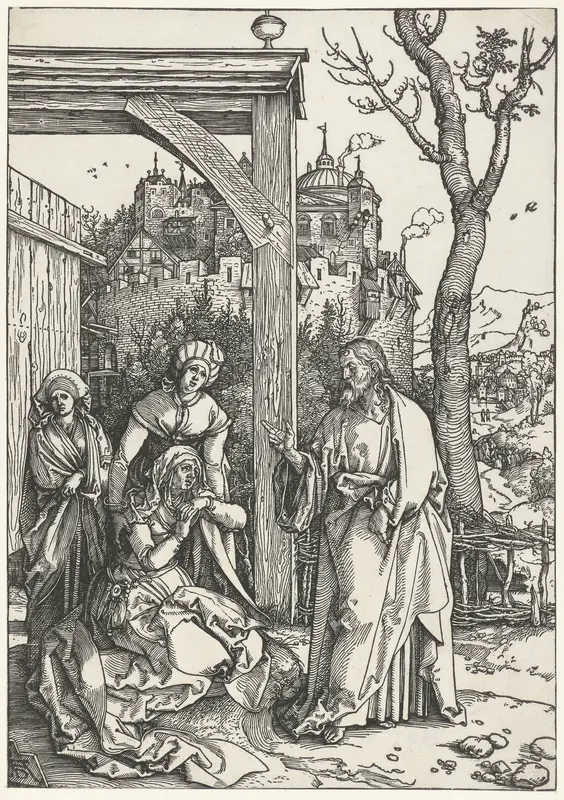 Christus neemt afscheid van Maria Wall Art by Unknown - High-Resolution Digital Print