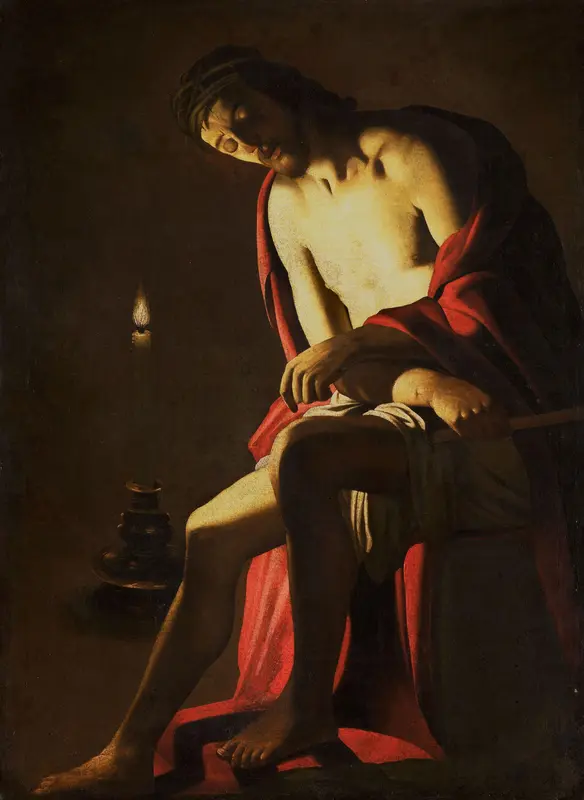 Christus op de koude steen Wall Art by Unknown - High-Resolution Digital Print