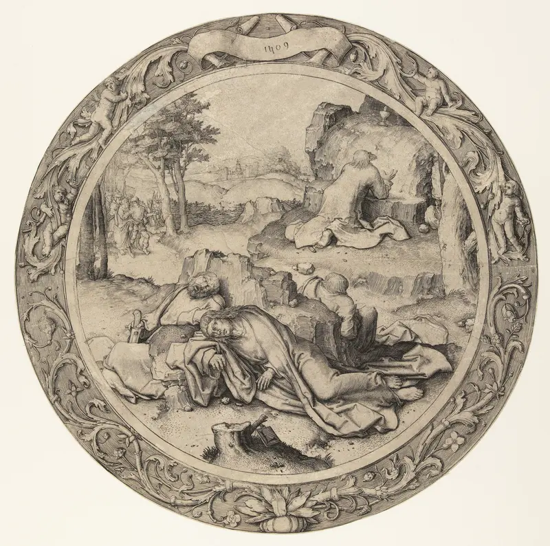 Christus op de Olijfberg Wall Art by Lucas van Leyden - High-Resolution Digital Print