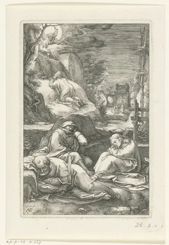 Christus op de Olijfberg Wall Art by Albrecht Dürer - High-Resolution Digital Print