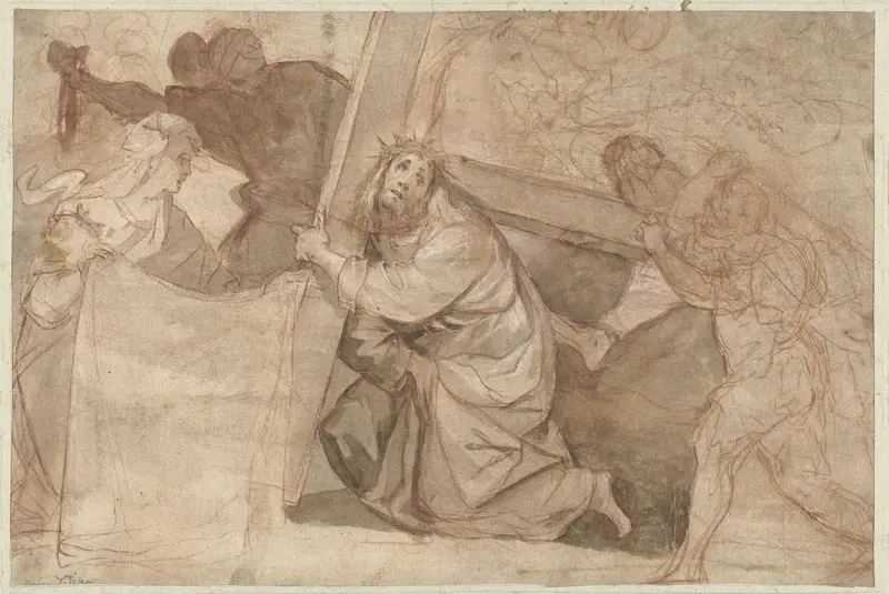 Christus valt onder het kruis Wall Art by Unknown - High-Resolution Digital Print