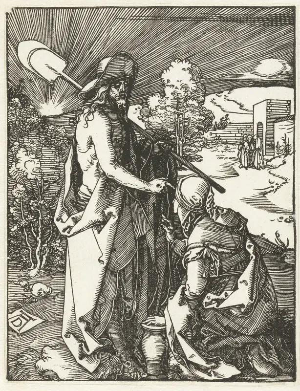 Christus verschijnt aan Maria Magdalena (Noli me tangere) Wall Art by Unknown - High-Resolution Digital Print
