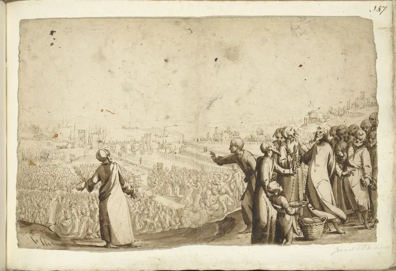 Christus voedt de menigte Wall Art by Gerard ter Borch (I) - High-Resolution Digital Print