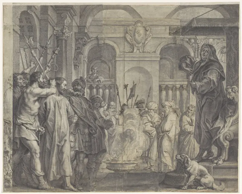 Christus voor Kajafas Wall Art by Marinus Robyn van der Goes - High-Resolution Digital Print