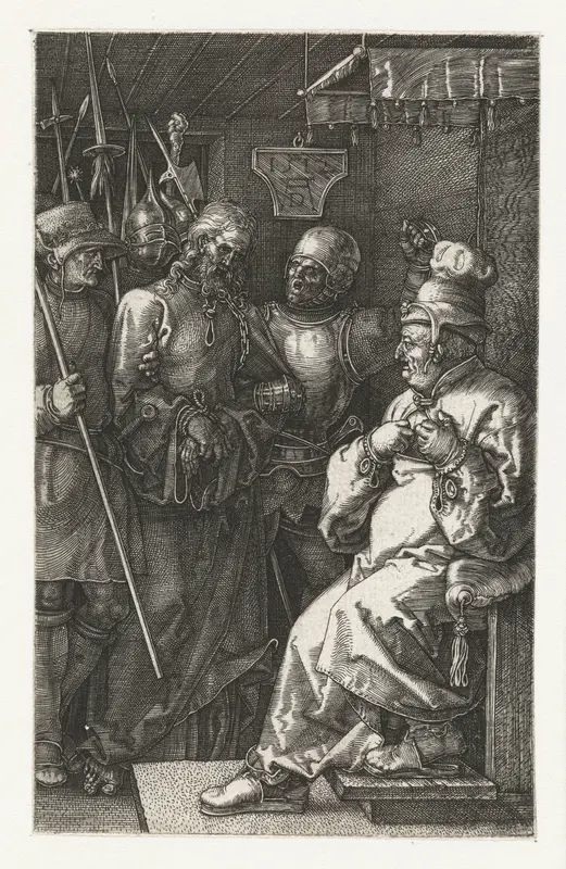 Christus voor Kajafas Wall Art by Unknown - High-Resolution Digital Print