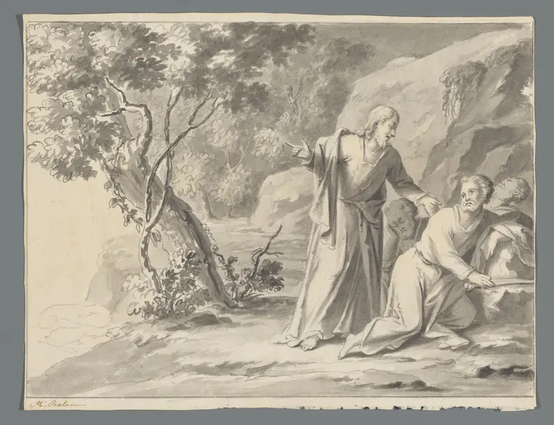 Christus wekt de discipelen op de Olijfberg Wall Art by Unknown - High-Resolution Digital Print