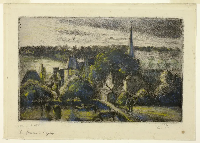Church and Farm at Éragny