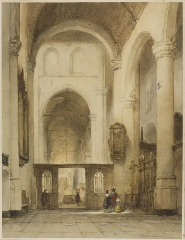 Church Interior Wall Art by Johannes Bosboom - High-Resolution Digital Print