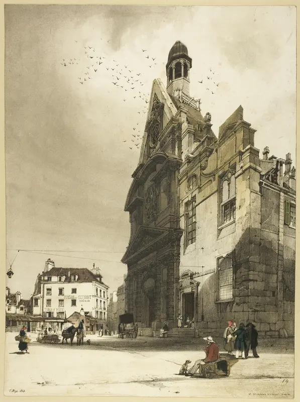 Church of St. Etienne du Mont, Paris Wall Art by Thomas Shotter Boys - High-Resolution Digital Print