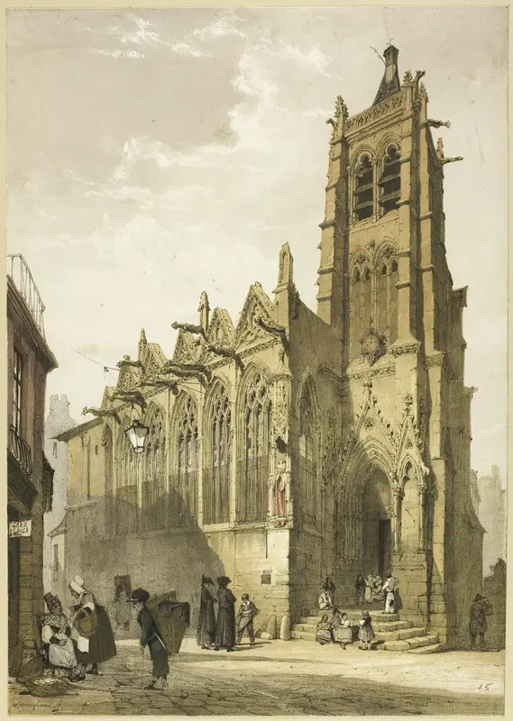 Church of St. Severin, Paris Wall Art by Thomas Shotter Boys - High-Resolution Digital Print