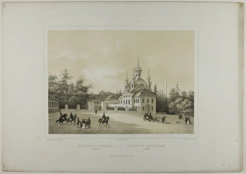 Church of the Grand Palace, Petrodvorets Wall Art by C. Schultz - High-Resolution Digital Print