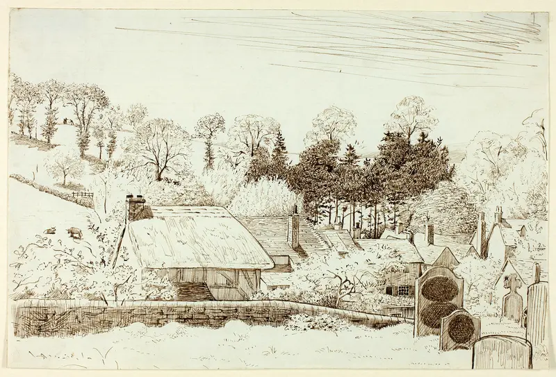 Churchyard Wall Art by Henry Stacy Marks - High-Resolution Digital Print