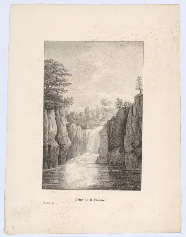 Chûte de la Passaïc Wall Art by Charlotte Bonaparte - High-Resolution Digital Print