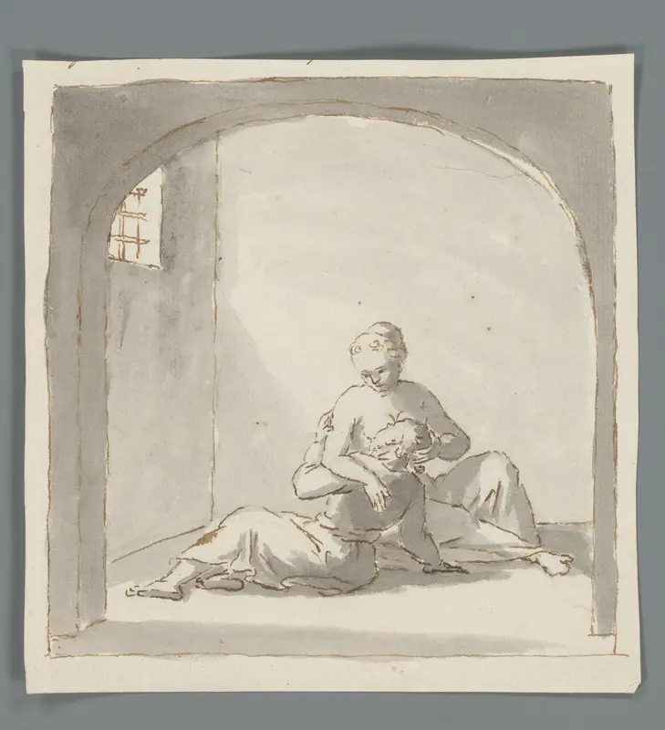 Cimon en Pero Wall Art by Matthijs Balen (1684-1766) - High-Resolution Digital Print