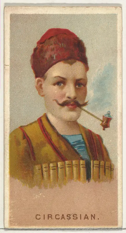 Circassian, from World's Smokers series (N33) for Allen & Ginter Cigarettes Wall Art by Allen & Ginter - High-Resolution Digital Print