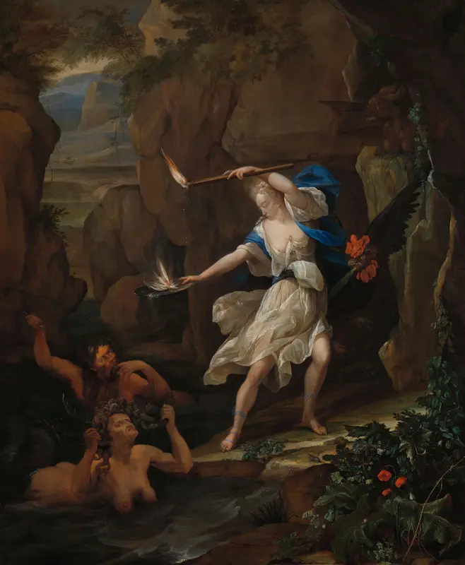 Circe Punishes Glaucus by Turning Scylla into a Monster Wall Art by Eglon van der Neer - High-Resolution Digital Print