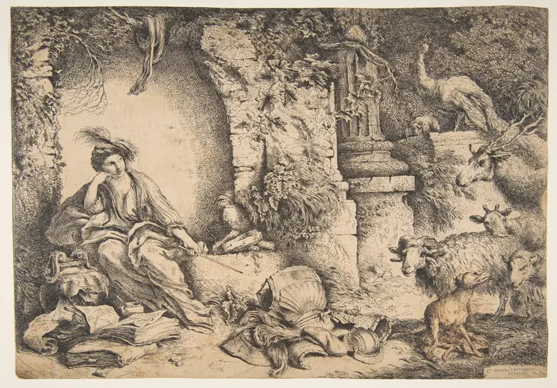 Circe with the companions of Ulysses changed into animals