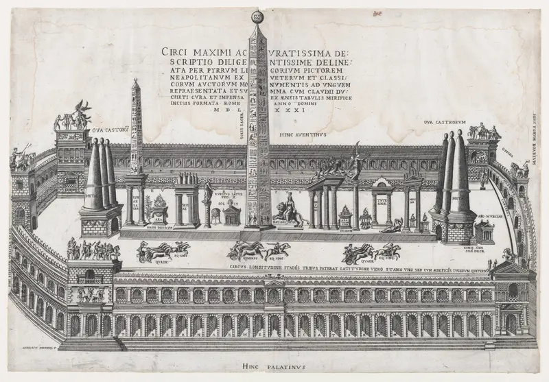 Circus Maximus, from "Speculum Romanae Magnificentiae" Wall Art by Giovanni Ambrogio Brambilla - High-Resolution Digital Print