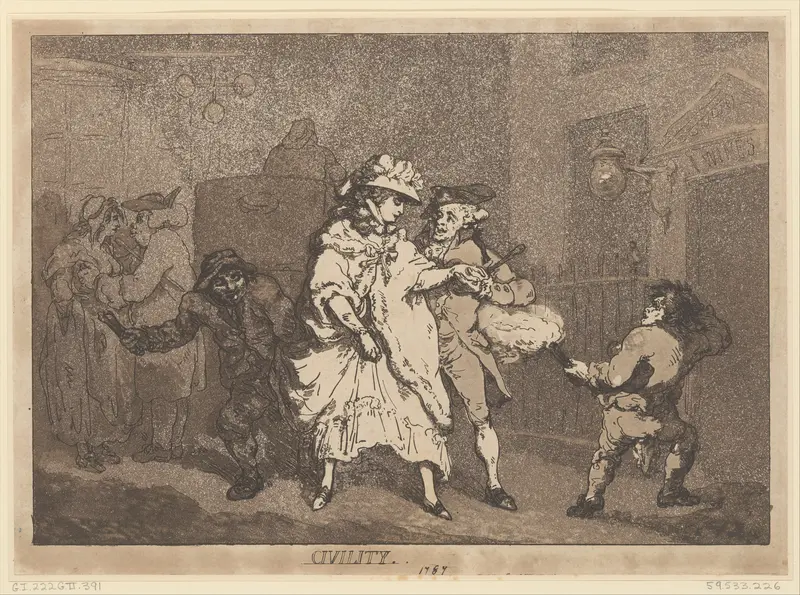 Civility Wall Art by Thomas Rowlandson - High-Resolution Digital Print