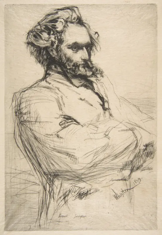C.L. Drouet, Sculptor Wall Art by James McNeill Whistler - High-Resolution Digital Print