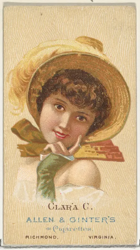 Clara C., from World's Beauties, Series 2 (N27) for Allen & Ginter Cigarettes Wall Art by Allen & Ginter - High-Resolution Digital Print