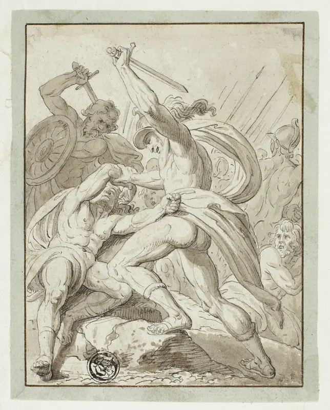Classical Combat Wall Art by Felix Meyer - High-Resolution Digital Print