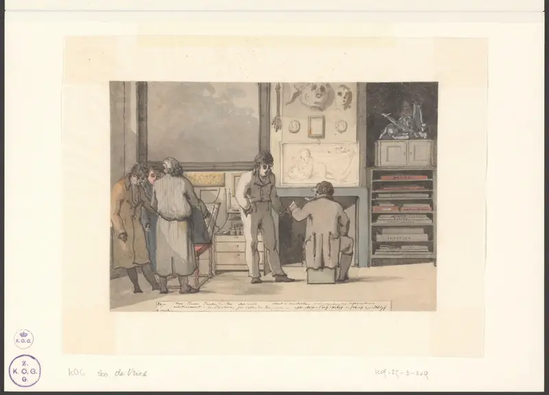 Claude Thiénon op bezoek bij de familie Andriessen Wall Art by Christiaan Andriessen - High-Resolution Digital Print