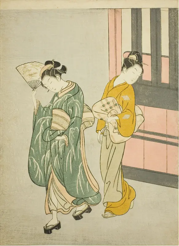 Clearing Breeze from a Fan (Ogi no seiran), from the series "Eight Views of the Parlor (Zashiki hakkei)"