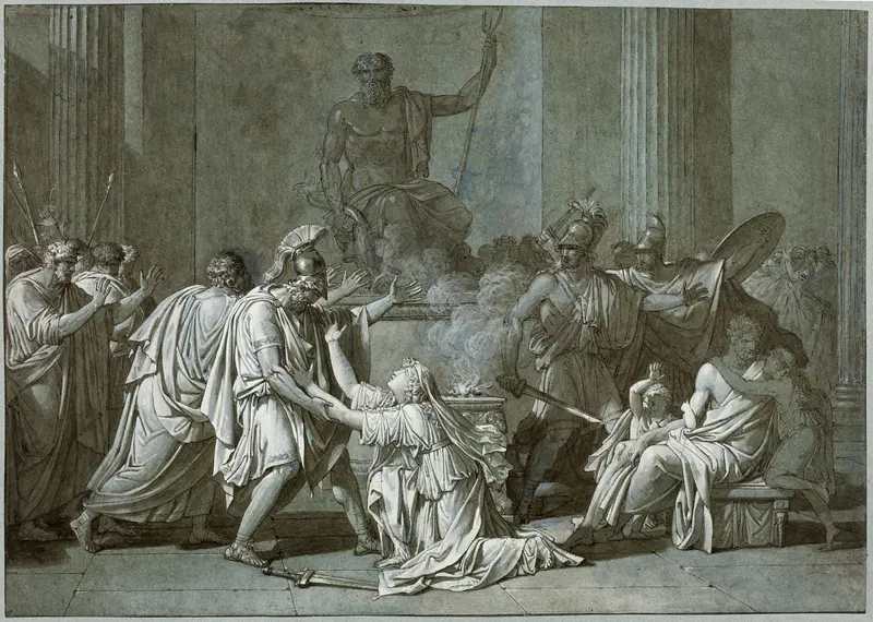 Cléombrote and Léonidas Wall Art by Baron François-Xavier Fabre - High-Resolution Digital Print