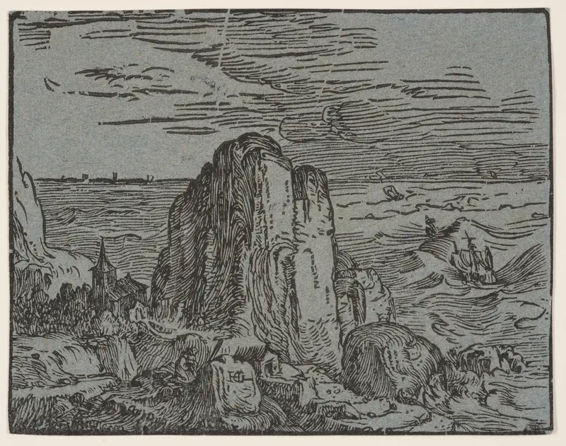 Cliff on a Seashore