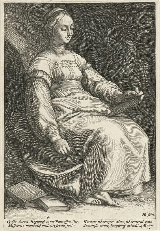 Clio Wall Art by Hendrick Goltzius - High-Resolution Digital Print