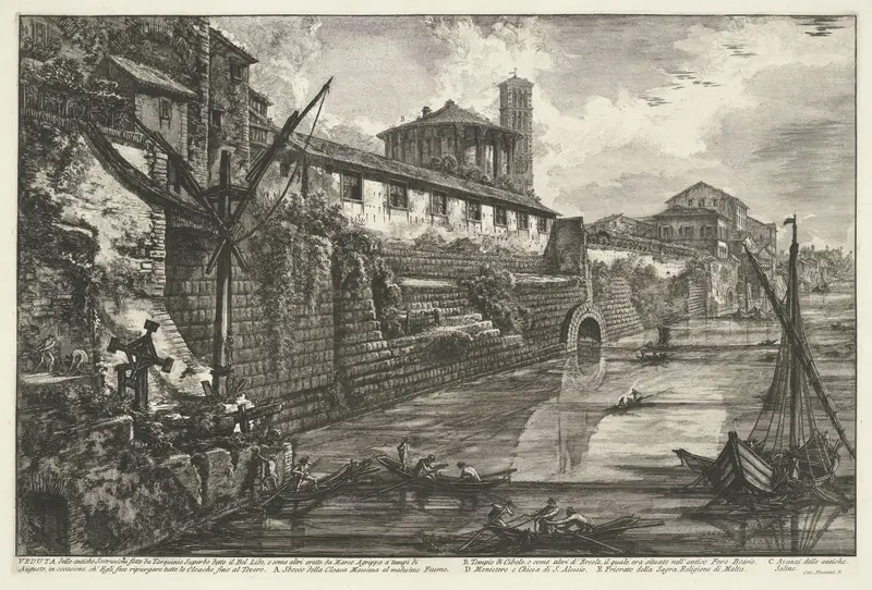 Cloaca Maxima te Rome Wall Art by Unknown - High-Resolution Digital Print
