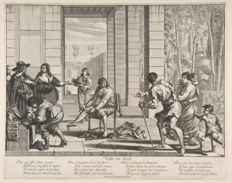 Clothing Beggars Wall Art by Abraham Bosse - High-Resolution Digital Print