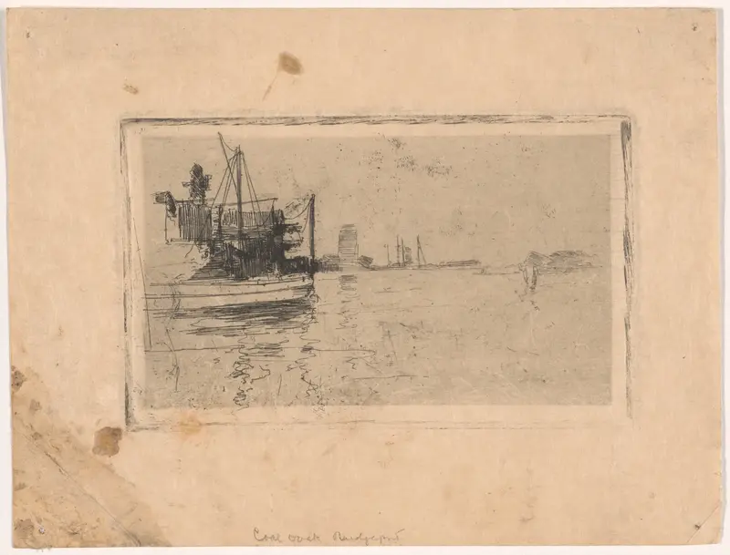Coal Dock, Bridgeport Wall Art by John Henry Twachtman - High-Resolution Digital Print