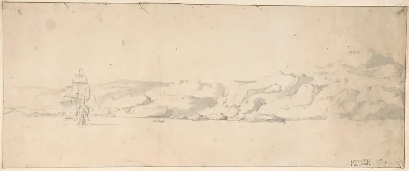 Coast Scene Wall Art by Willem van de Velde II - High-Resolution Digital Print