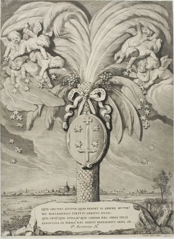 Coat of Arms of Haarlem, end page to Counts and Countesses of Holland, Zeeland and West-Frisia