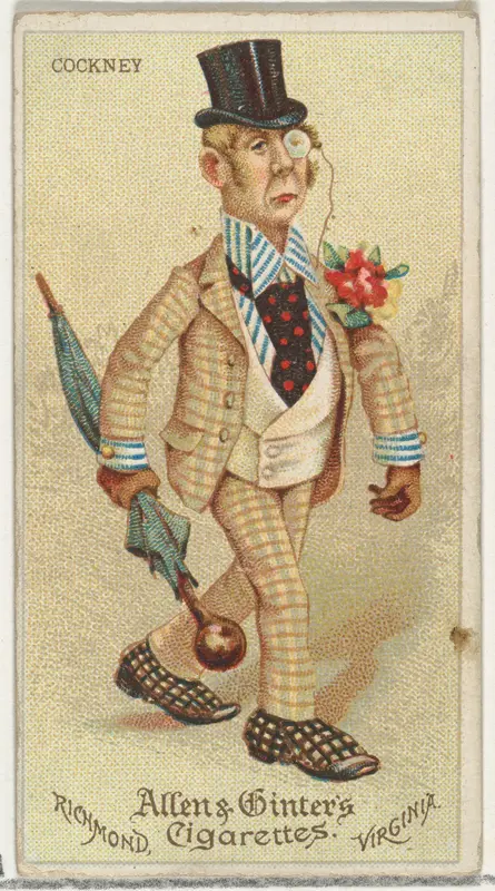 Cockney, from World's Dudes series (N31) for Allen & Ginter Cigarettes Wall Art by Allen & Ginter - High-Resolution Digital Print