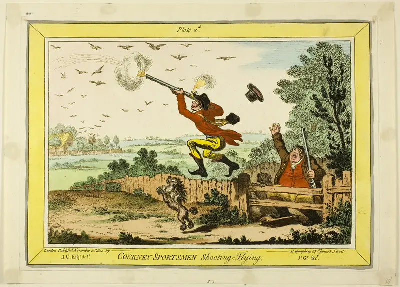 Cockney Sportsmen Shooting Flying