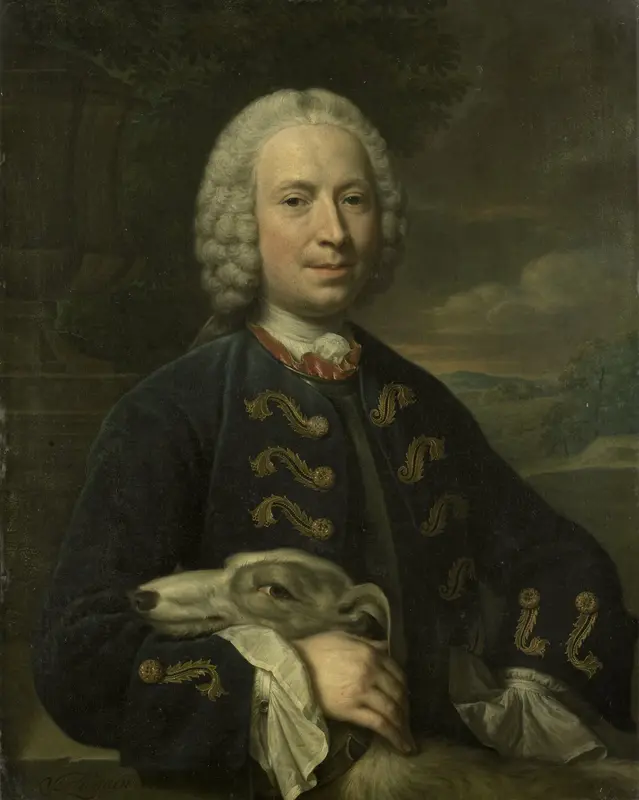 Coenraad van Heemskerck (1714-87), graaf van het Heilige Roomse Rijk, heer van Achttienhoven en Den Bosch Wall Art by Mattheus Verheyden - High-Resolution Digital Print