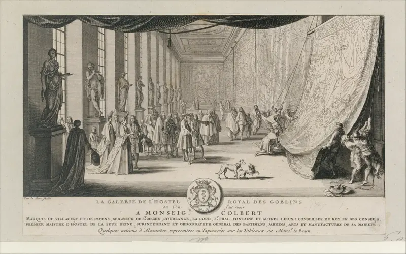 Colbert Visiting the Gobelins Wall Art by Sébastien Leclerc I - High-Resolution Digital Print