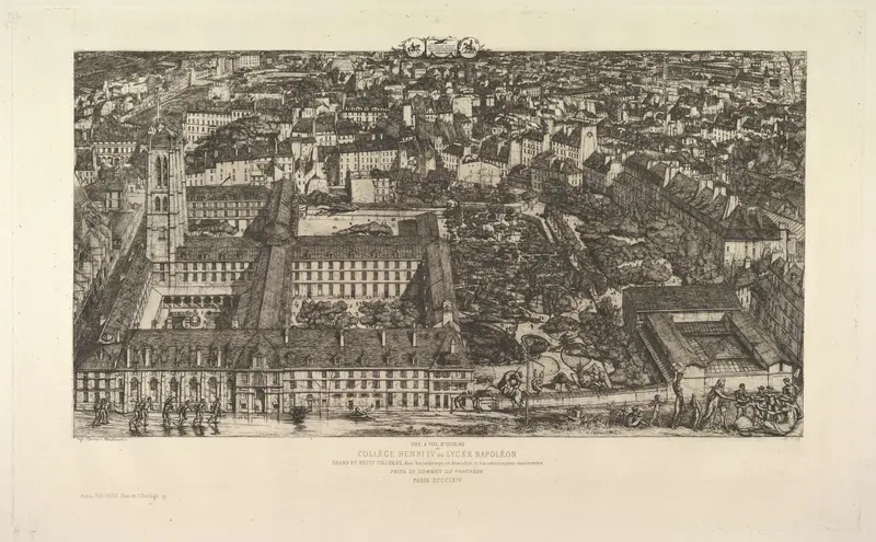 Collège Henri IV (ou Lycée Napoléon) Wall Art by Charles Meryon - High-Resolution Digital Print