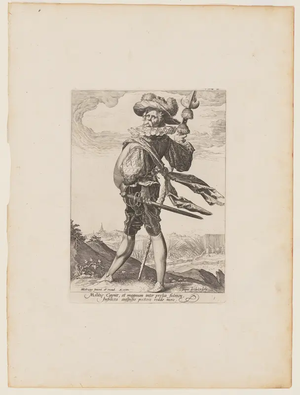 Colonel, from Officers and Soldiers of the Bodyguard of Emperor Rudolph II Wall Art by Jacob de Gheyn, II - High-Resolution Digital Print