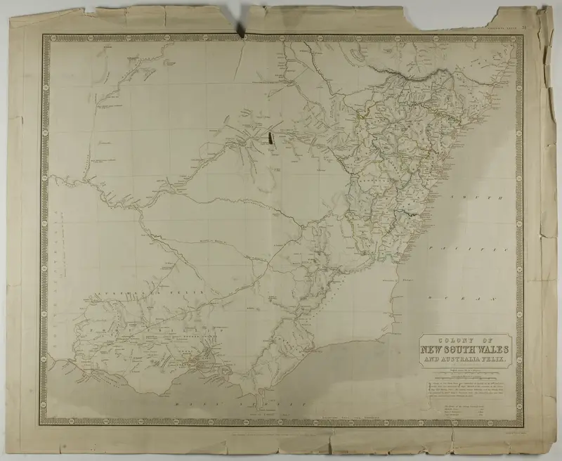 Colony of New South Wales and Australia Felix Wall Art by W. & A. K. Johnston - High-Resolution Digital Print