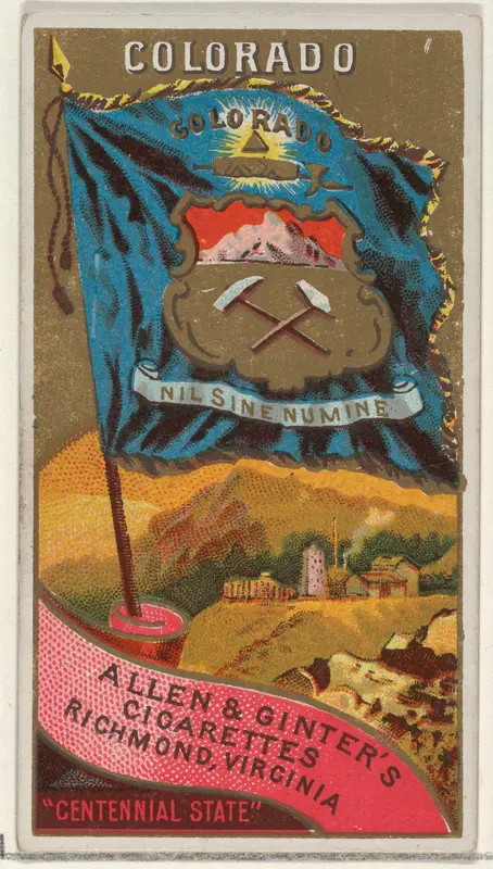 Colorado, from Flags of the States and Territories (N11) for Allen & Ginter Cigarettes Brands Wall Art by Allen & Ginter - High-Resolution Digital Print