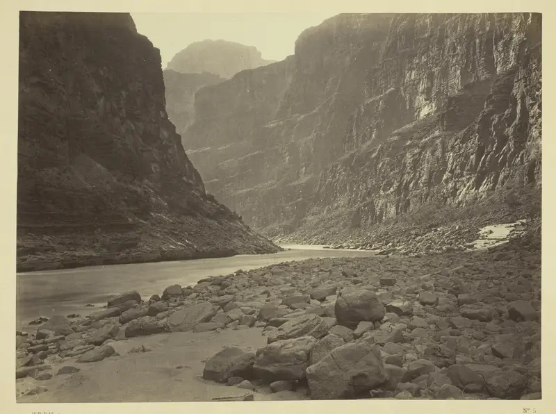 Colorado River, Mouth of Kanab Wash, Looking West Wall Art by William H. Bell - High-Resolution Digital Print