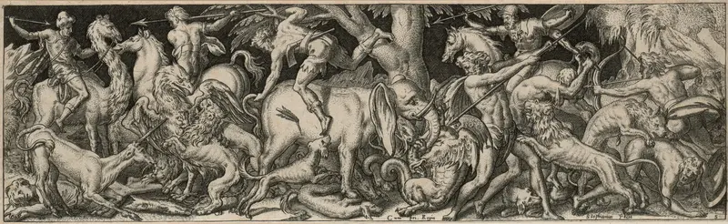 Combat of Men and Animals