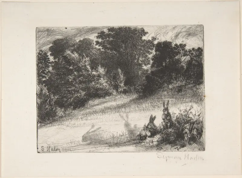 Combe Bottom Wall Art by Sir Francis Seymour Haden - High-Resolution Digital Print