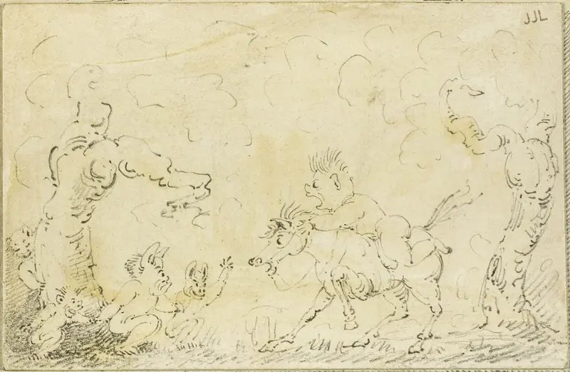 Comic Scene II Wall Art by George Cruikshank - High-Resolution Digital Print