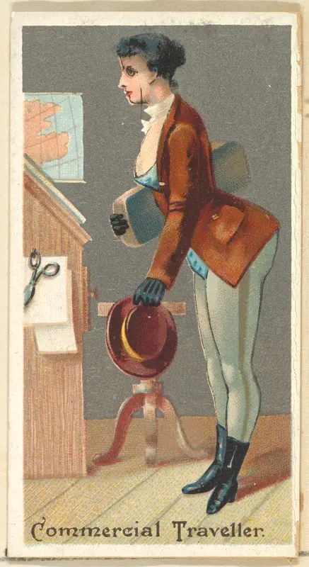 Commercial Traveller, from the Occupations for Women series (N166) for Old Judge and Dogs Head Cigarettes Wall Art by Goodwin & Company - High-Resolution Digital Print