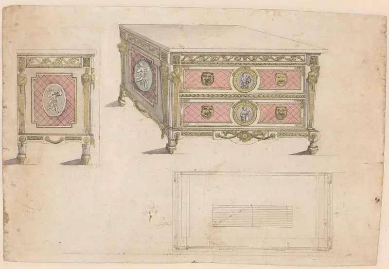 Commode uit de werkplaats van Johann Gottlob Fiedler Wall Art by Unknown - High-Resolution Digital Print